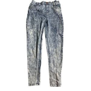 Liberty Valor Kids’ Jeans Size L 14/16 — Blue, Acid-Wash, Distressed
